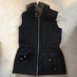 Black winter stylish vest
